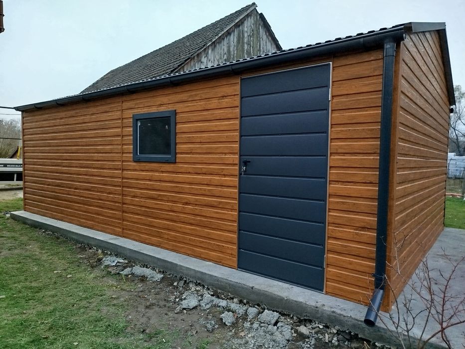 Garaż blaszany 4x7 profil zamknięty ocynk