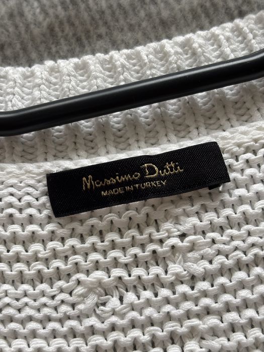 Kremowa kamizelka tunika Massimo Dutti S