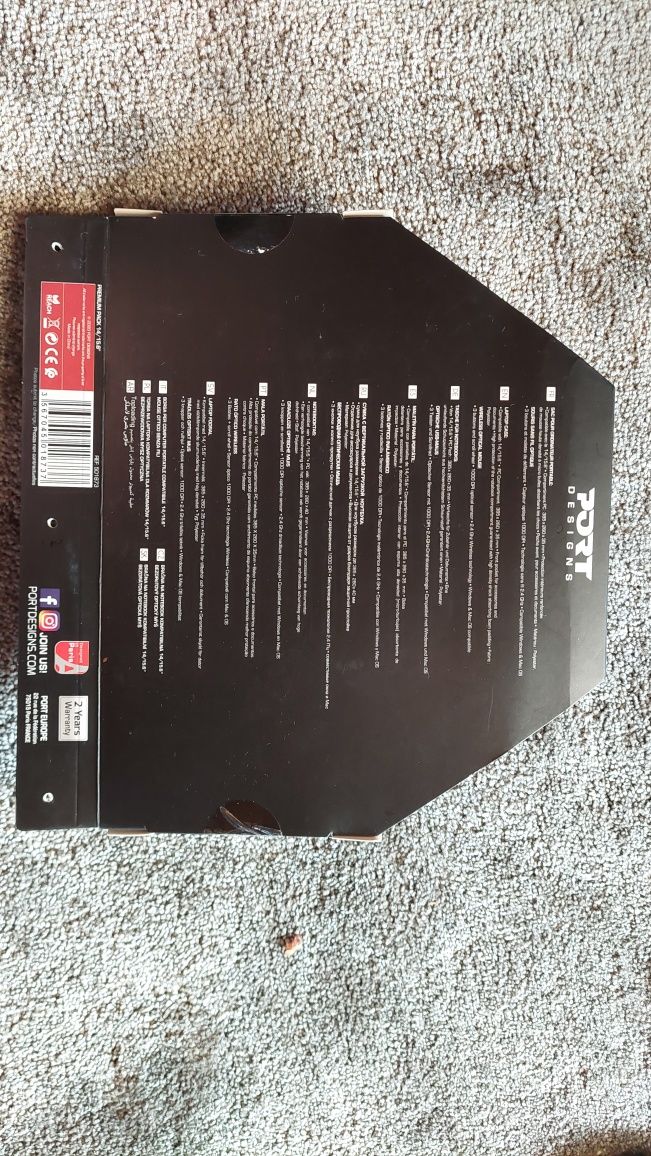 Nowa mysz optyczna Port Designs myszka z przejściówką z USB-A na USB-C