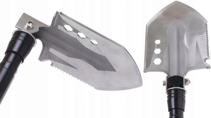 Składana Saperka Wielofunkcyjna SP-012, zbijak, gwizdek, krzesiwo, nóż