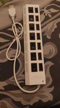 Hub USB 7 portowy rozdzielacz