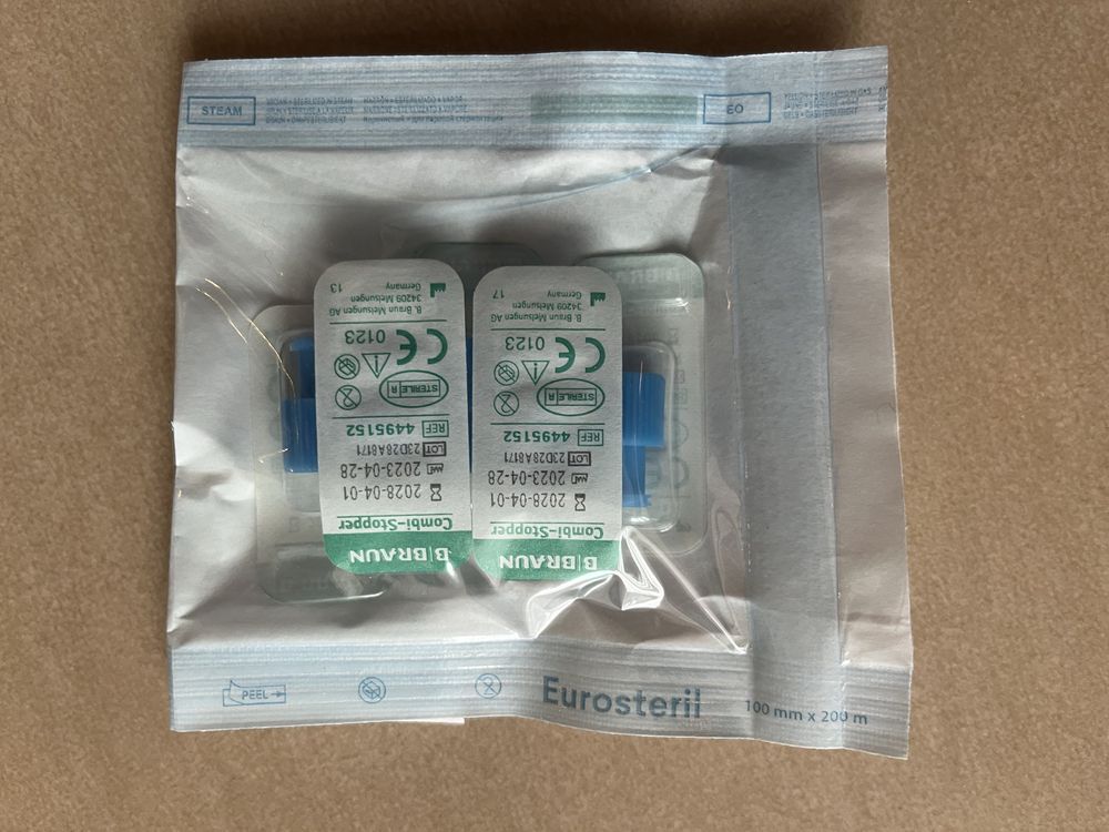Combi Stopper B .Braun . Koreczek do zamykania