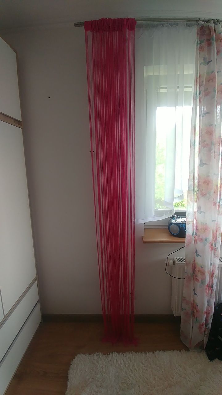 Zasłony sznurkowe 160×250 cm różowe