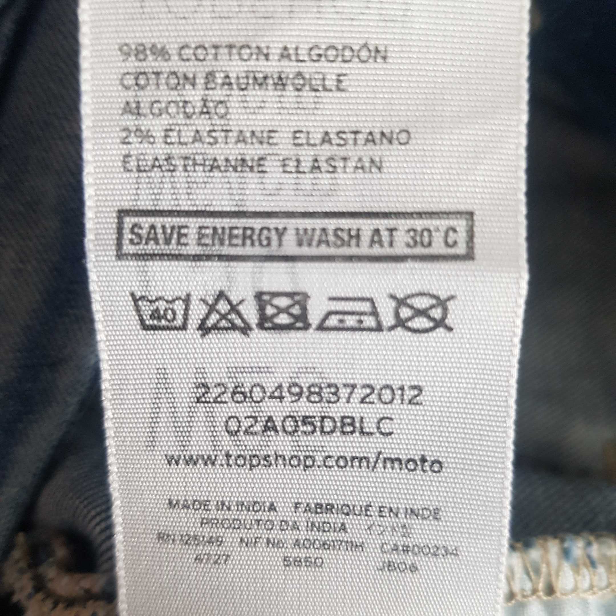 Topshop Jeansy z wyższym stanem XS 25/30