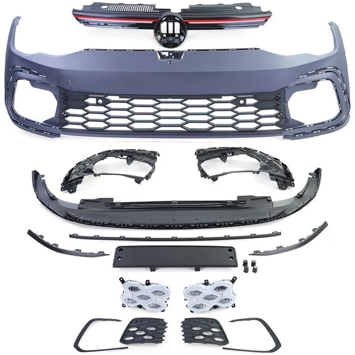 Para-choque fronta + faróis nevoeiro de LED VW Golf 8 a partir de 2019