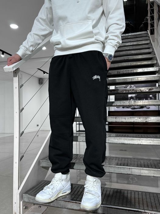 Штани спортивні Stussy Oversize Cotton Pants , чорні /сірі