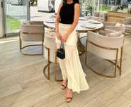Юбка Zara трикотажное с плиссированным низом