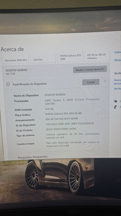 Computador msi (com acessorios)