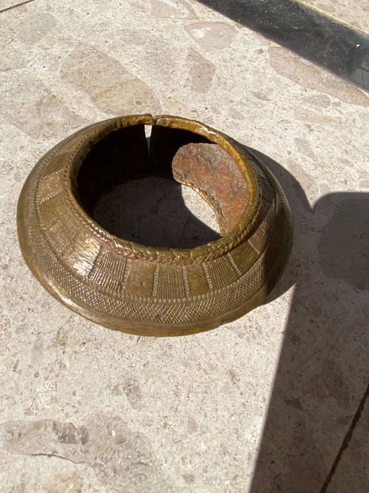 Artefacto  Africano Manilha Pulseira Escravo Séc XVI África 11,4 cm