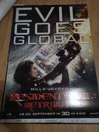 Plakat filmowy kinowy Resident Evil Retrybucja niemiecki