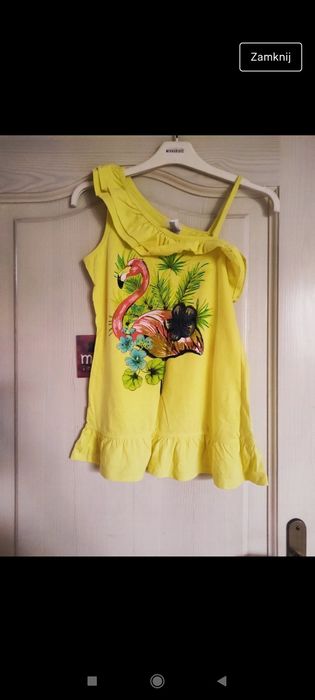 Letnia tunika dla dziewczynki rozmiar 146-152 cm marka C&A