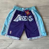 Spodenki Los Angels Lakers NBA kolor fioletowo niebieski