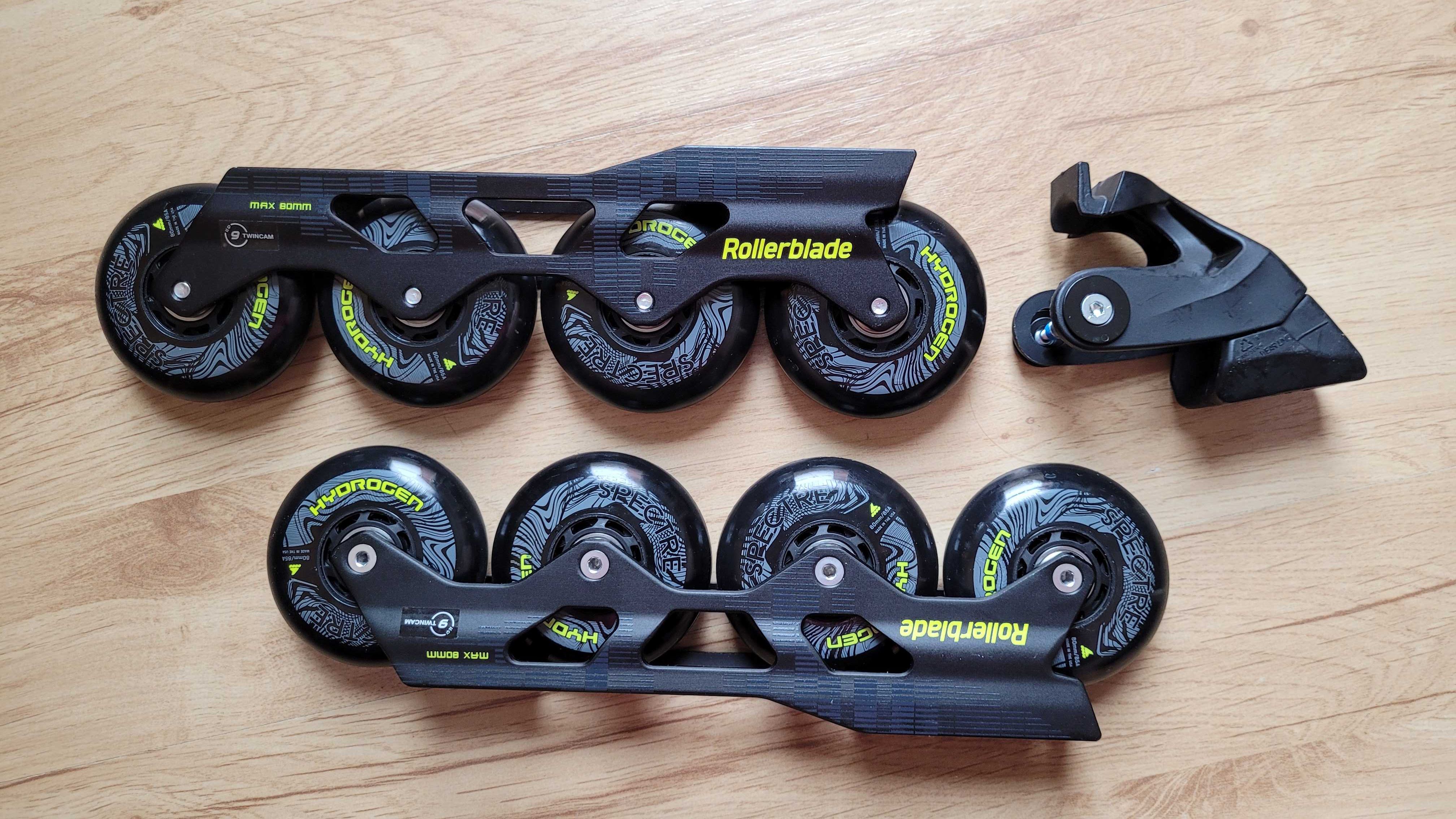 Szyny Rollerblade Twister 4x80mm 243mm z hamulcem