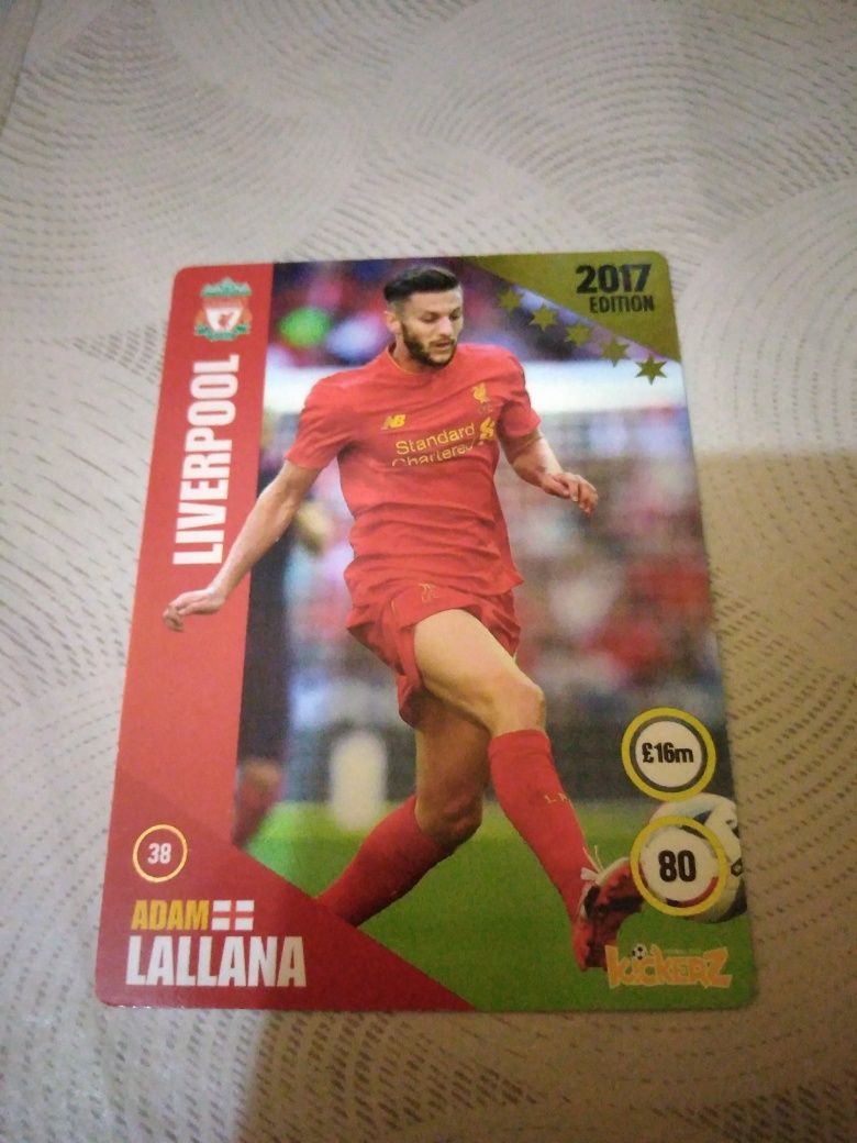 Karta Kickerz 2017 edition Lallana Liverpool