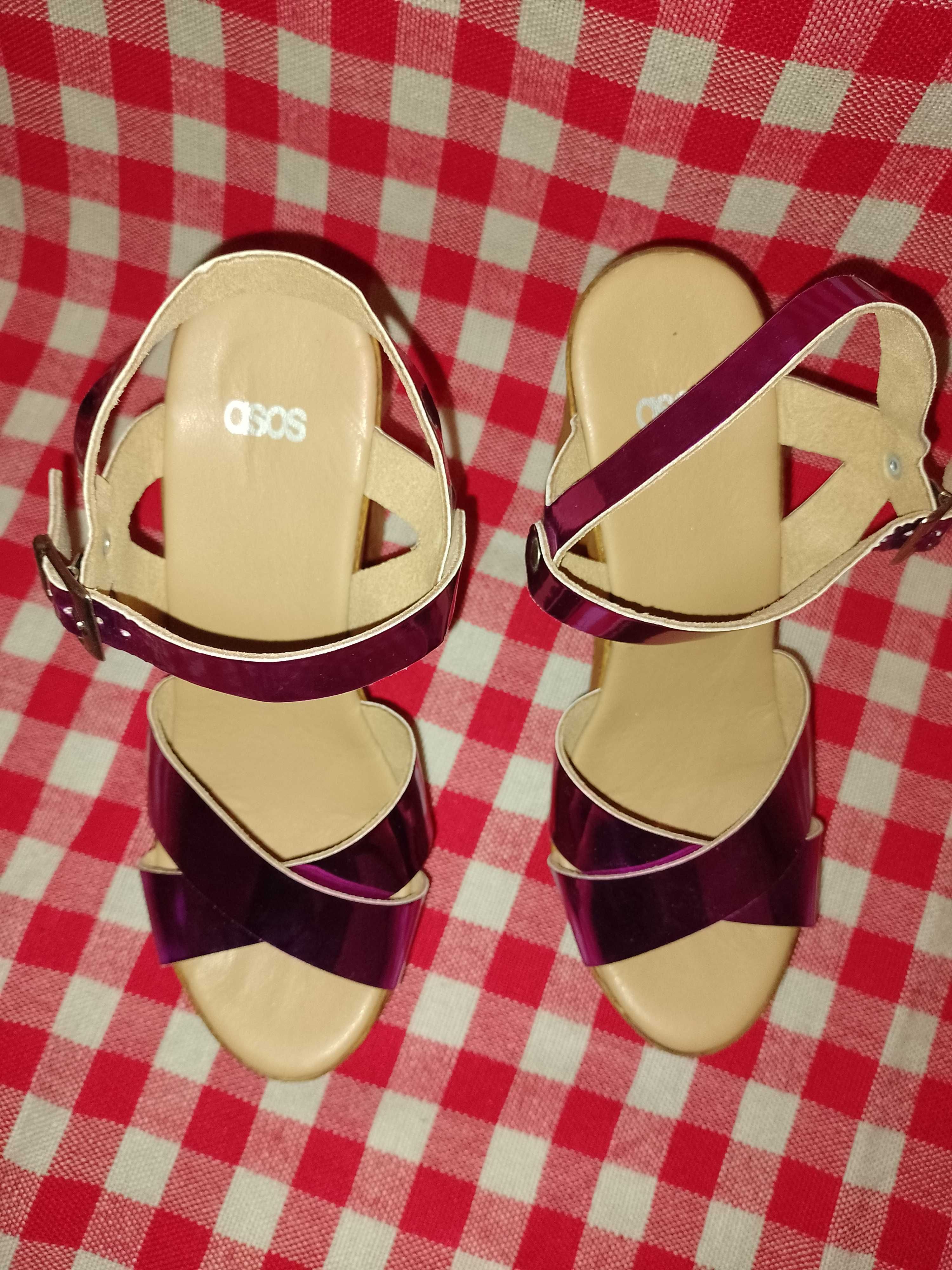 Buty damskie sandały na obcasie Asos rozmiar 37