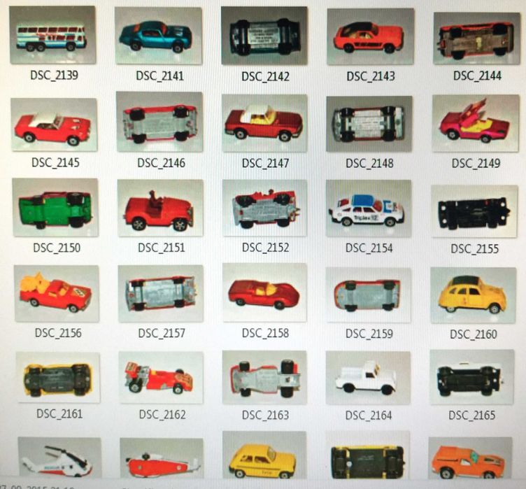 Carrinhos Matchbox decada de 70