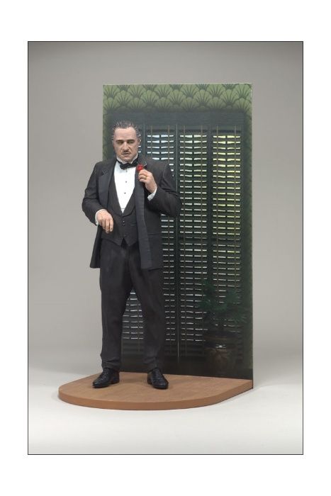 The Godfather Don Corleone McFarlane com Diorama RARO