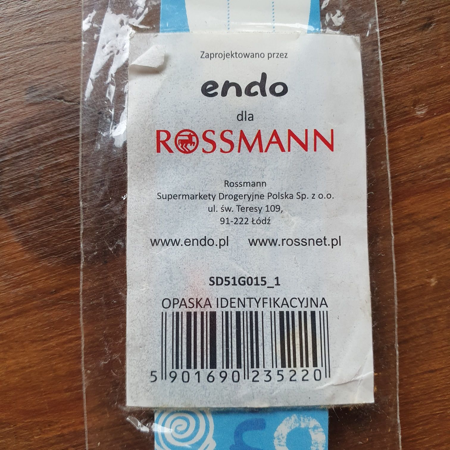 Opaska na numer telefonu dla dziecka