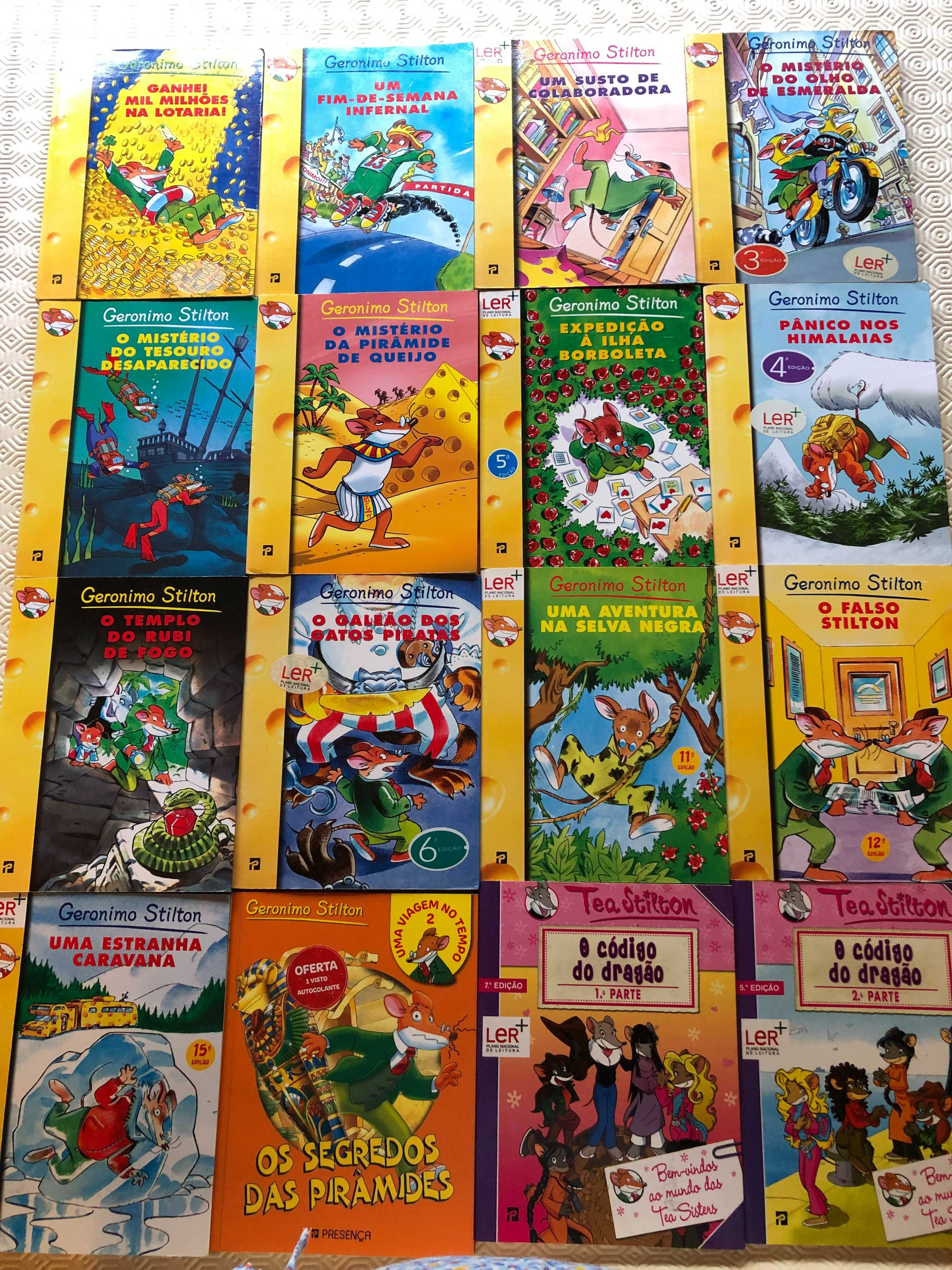 Livros Geronimo e Tea Stilton + Disney histórias clássicas/crianças