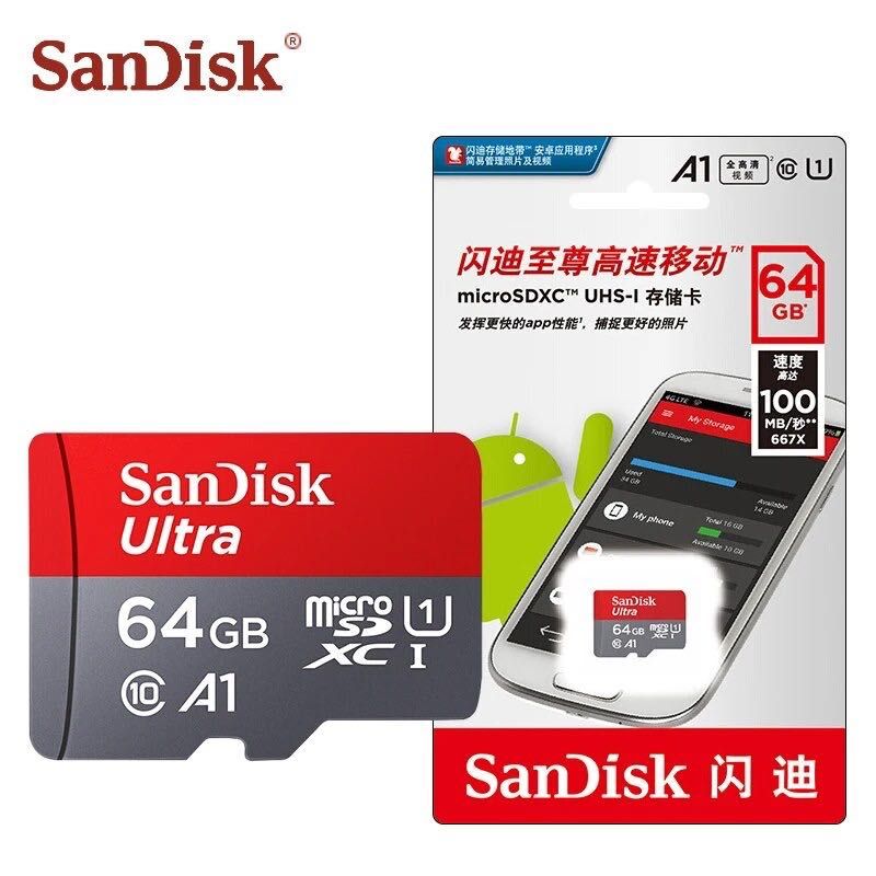 Карта памʼяті MicroSd SanDisk 64GB