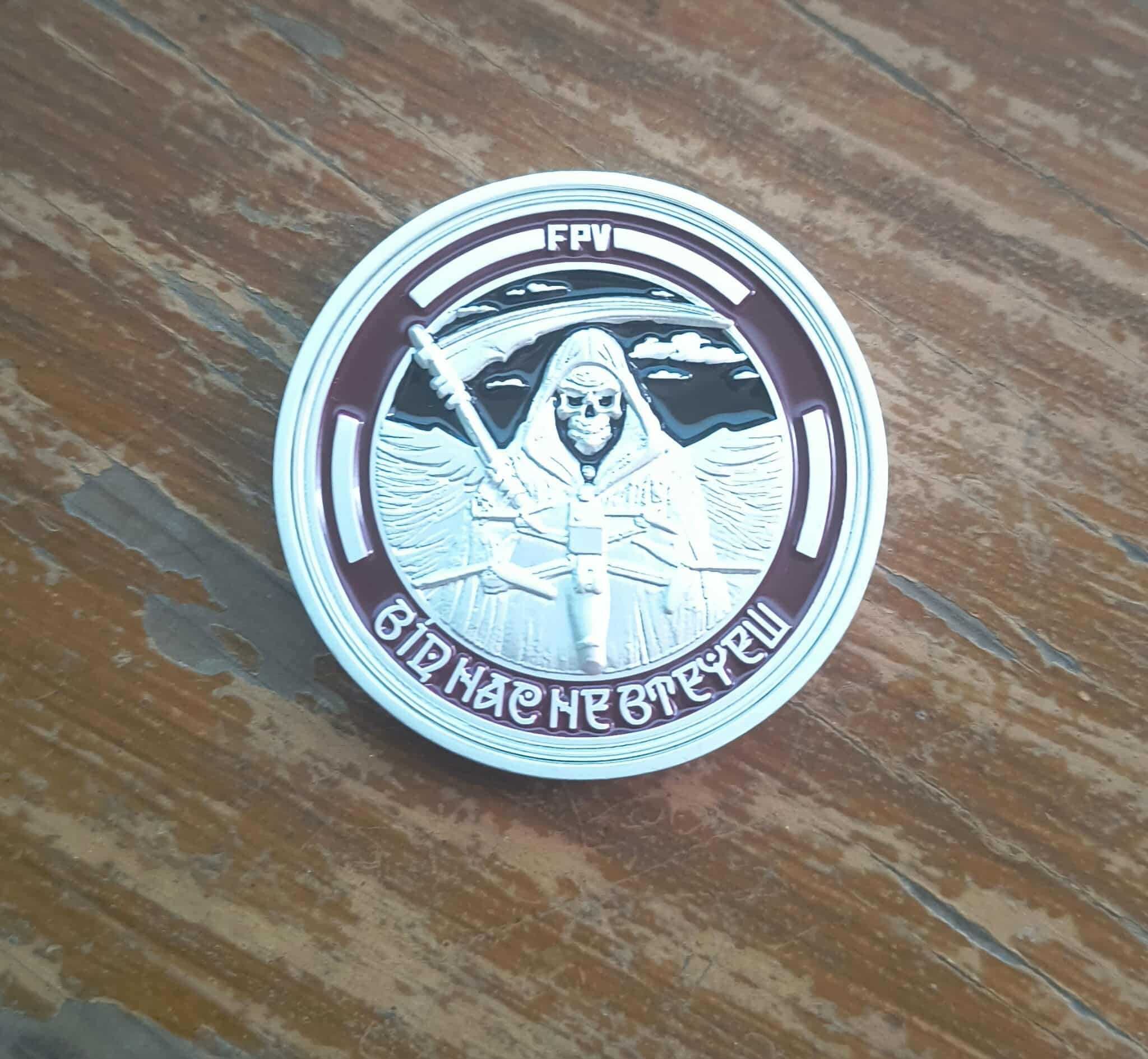 Coin ukraińskich operatorów dronów FPV