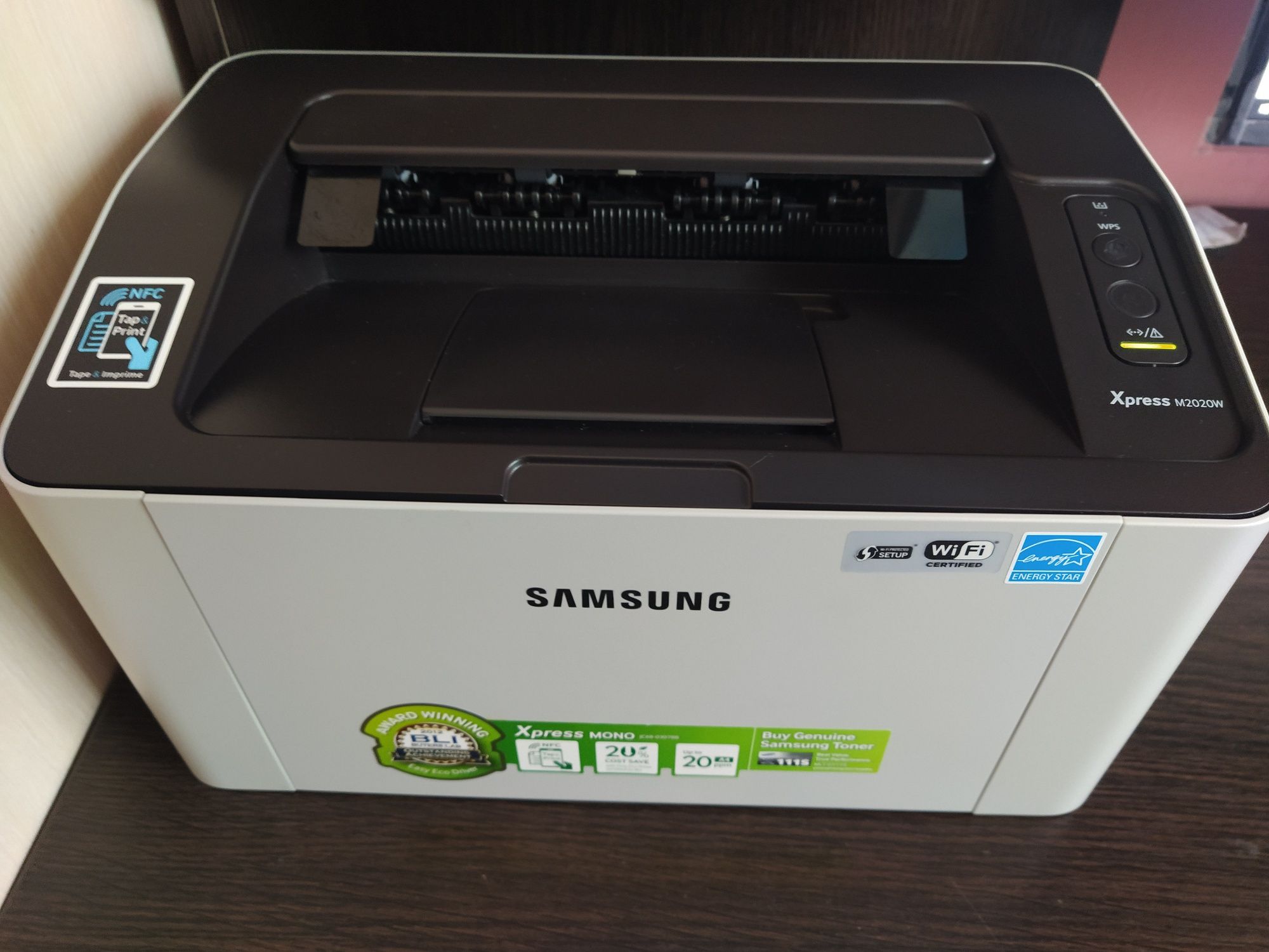 Лазерний принтер Samsung m2020w з wi-fi та  NFC