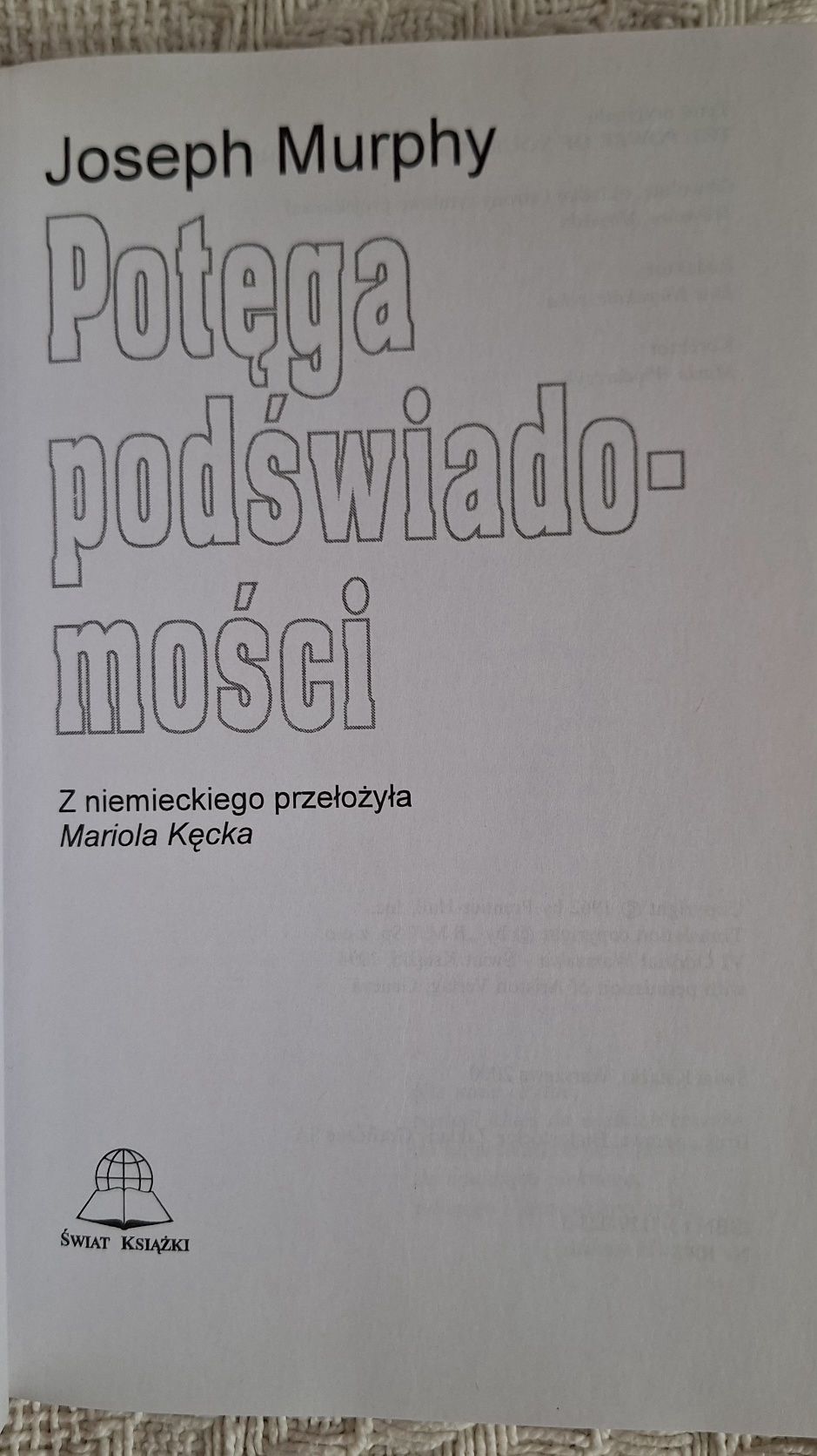 "Potęga podswiadomosci" Joseph Murphy