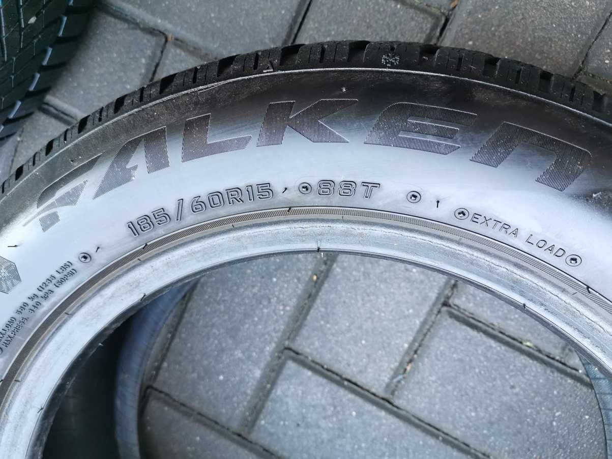 185/60 88T R15 FALKEN Eurowinter HS02 7mm 2022r Zimowe Opony 2szt
