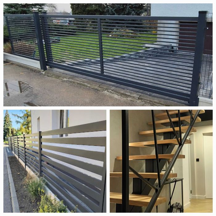 Bramy ogrodzenia balustrady