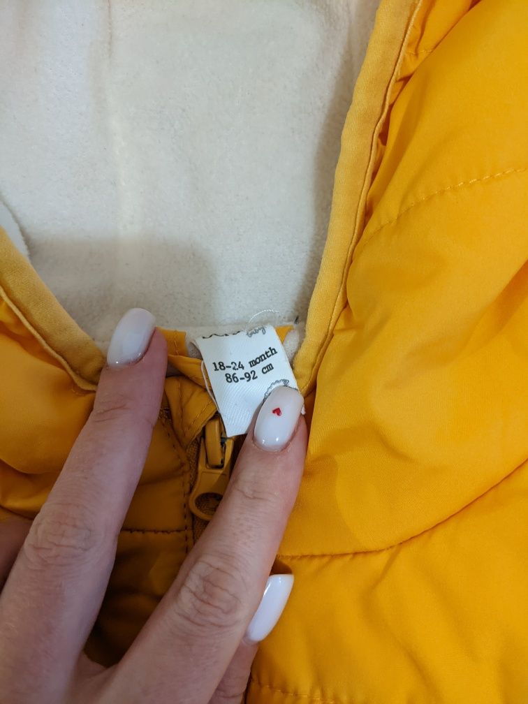 Тепла куртка демісезон 86-92 см