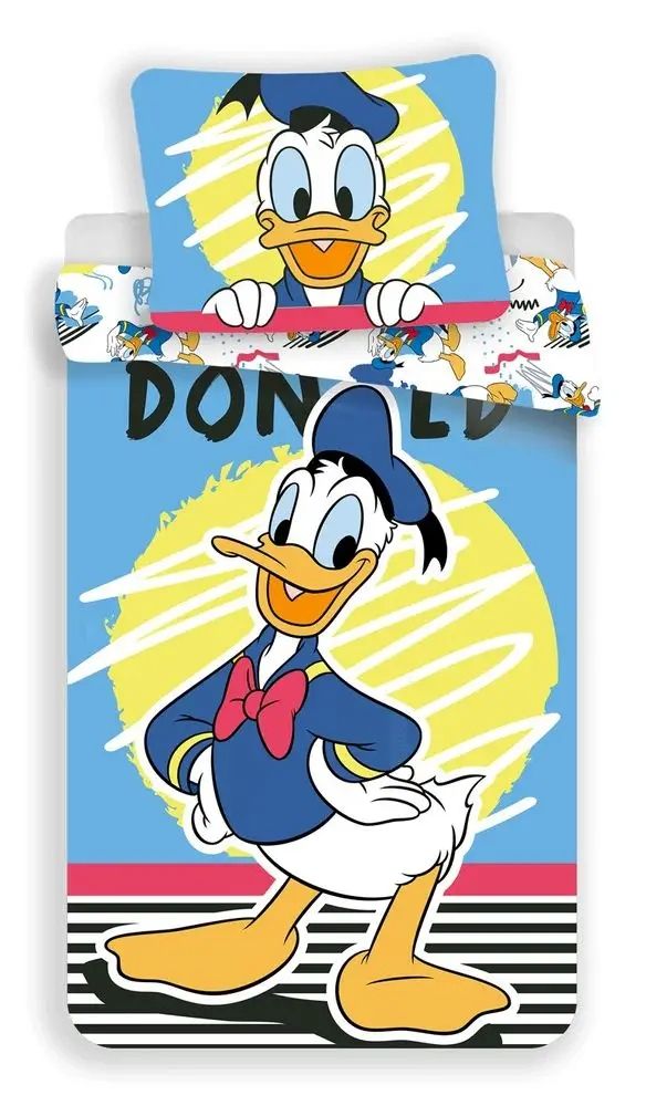 Pościel 140x200 Kaczor Donald Duck 9701 niebieska