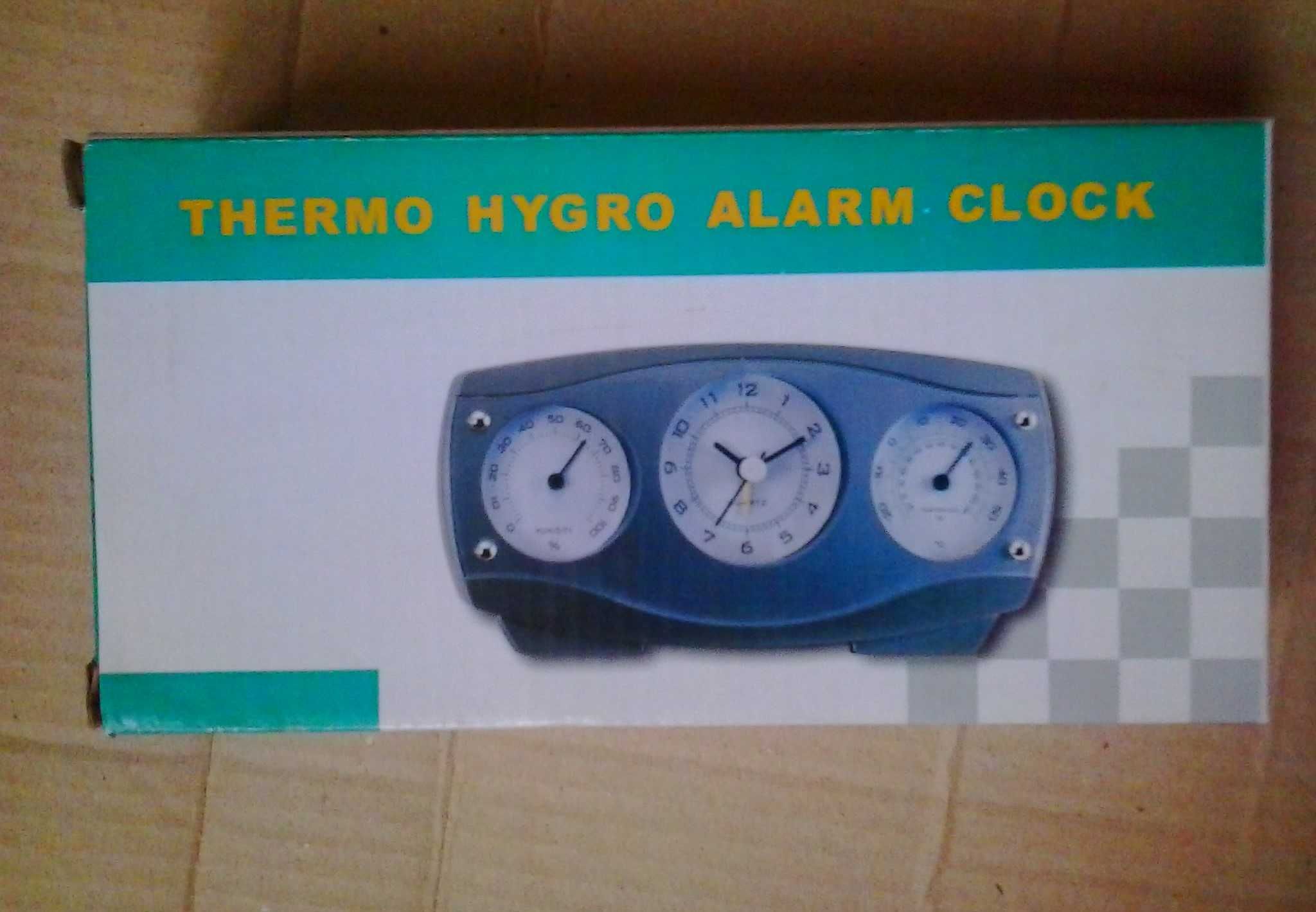 Настольная метеостанция часы будильник барометр гигрометр термометр