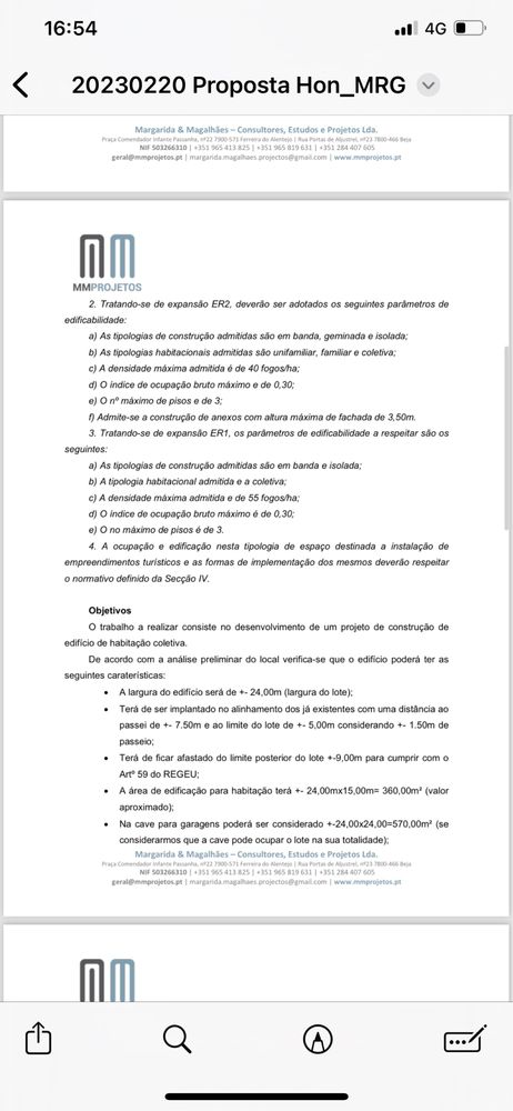 Terreno com Projeto aprovado em Beja