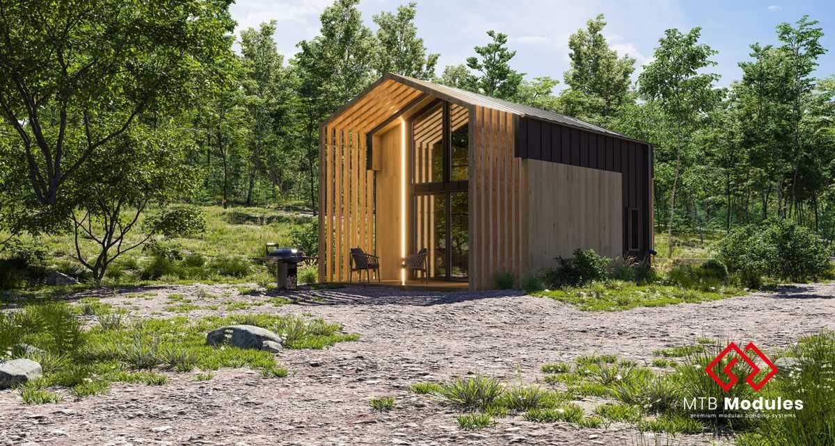 Dom w 3 m-ce całoroczny 70 m2 energooszczędny drewniany SIP - MTB FOUR