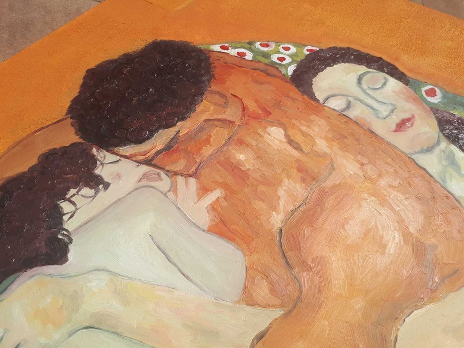 Obraz olejny na płótnie Gustav Klimt "Rodzina"