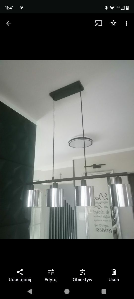 Lampa wisząca nad stół