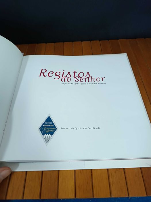 Raro Livro Registos do Senhor dos Milagres Açores