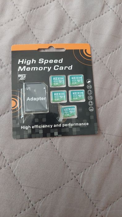 Karta pamięci 64GB MICRO SD KEXIN 5-PAK FULL HD + Adapter