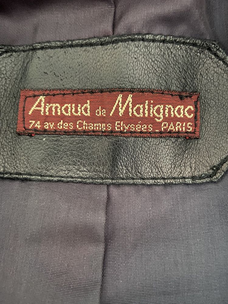 Blusão de cabedal Arnaud de Malignac