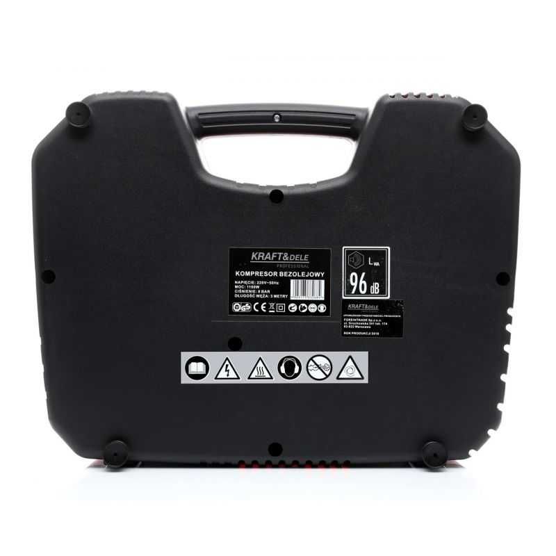 Kompresor bezolejowy 1100W, max 8bar, 180L / min