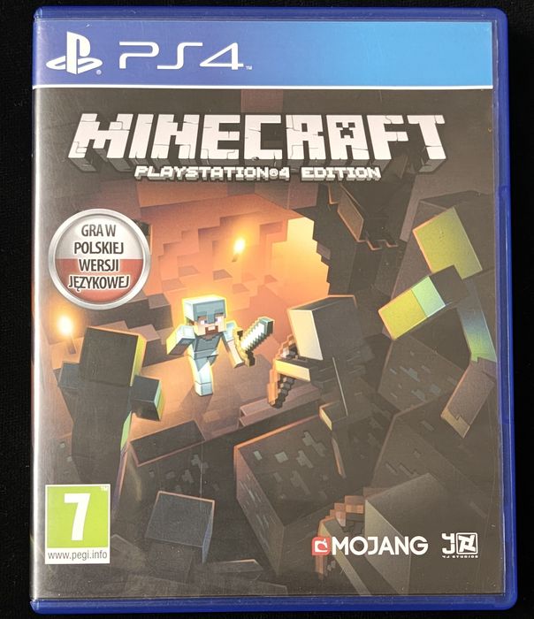 Minecraft PL PS4 Edition po polsku 3xPL + bezpł Update do PS5 Bedrock