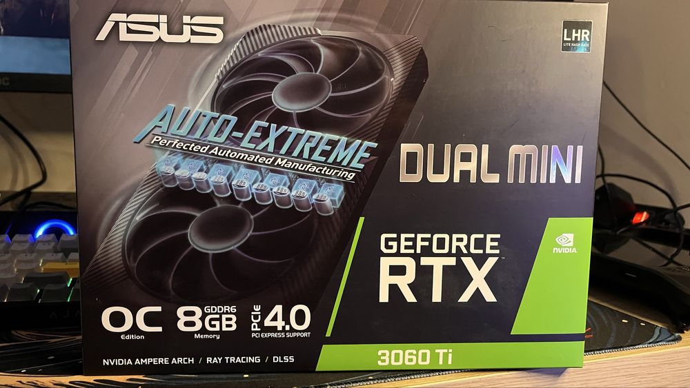 RTX 3060ti mini 8gb, com caixa original