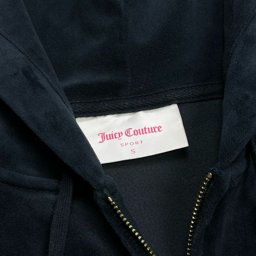 Велюровая Кофта толстовка с капюшоном Juicy Couture Sport размер S