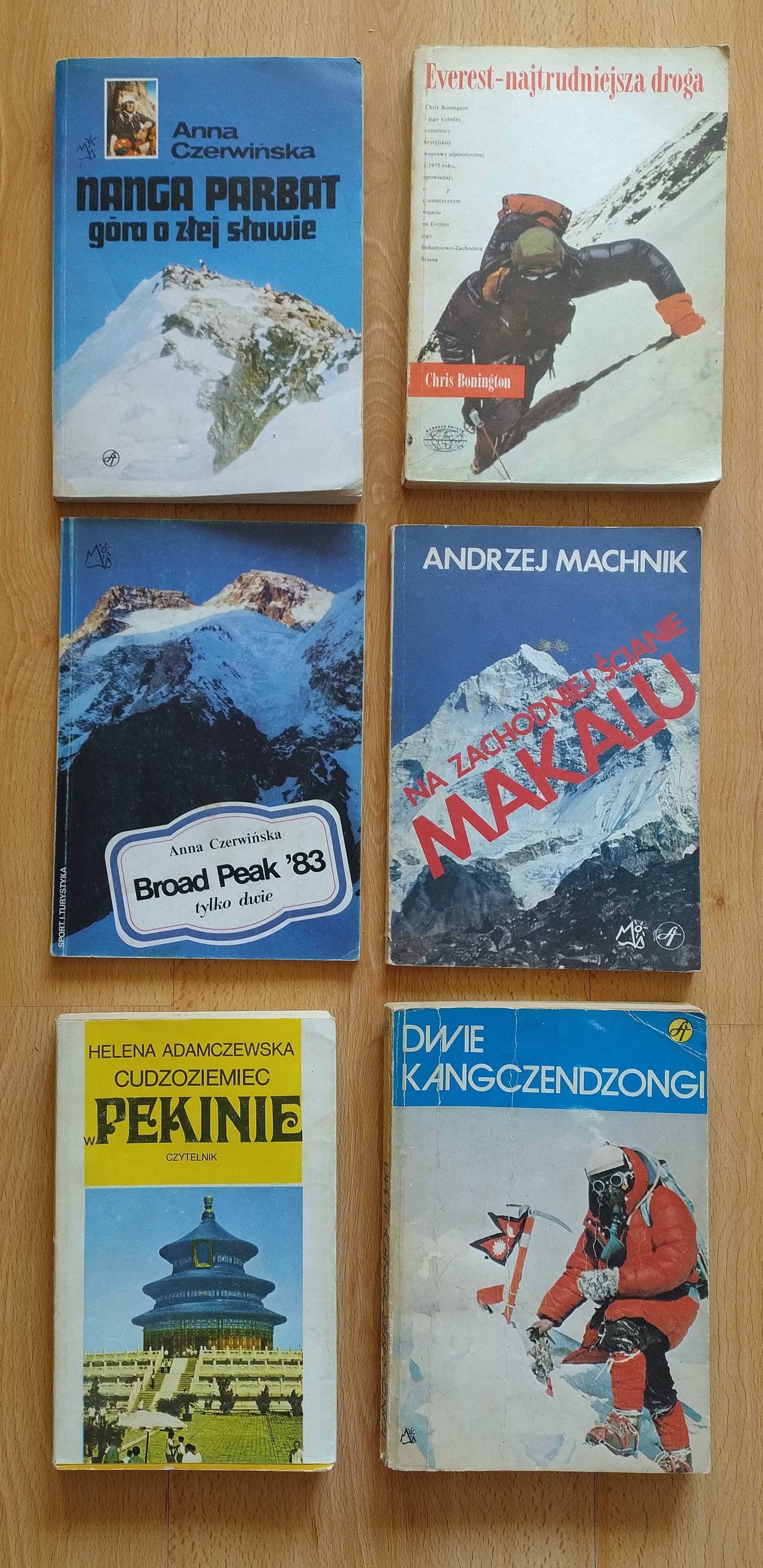 Książki o górach książka o wspinaczce i wyprawach górskich góry x6
