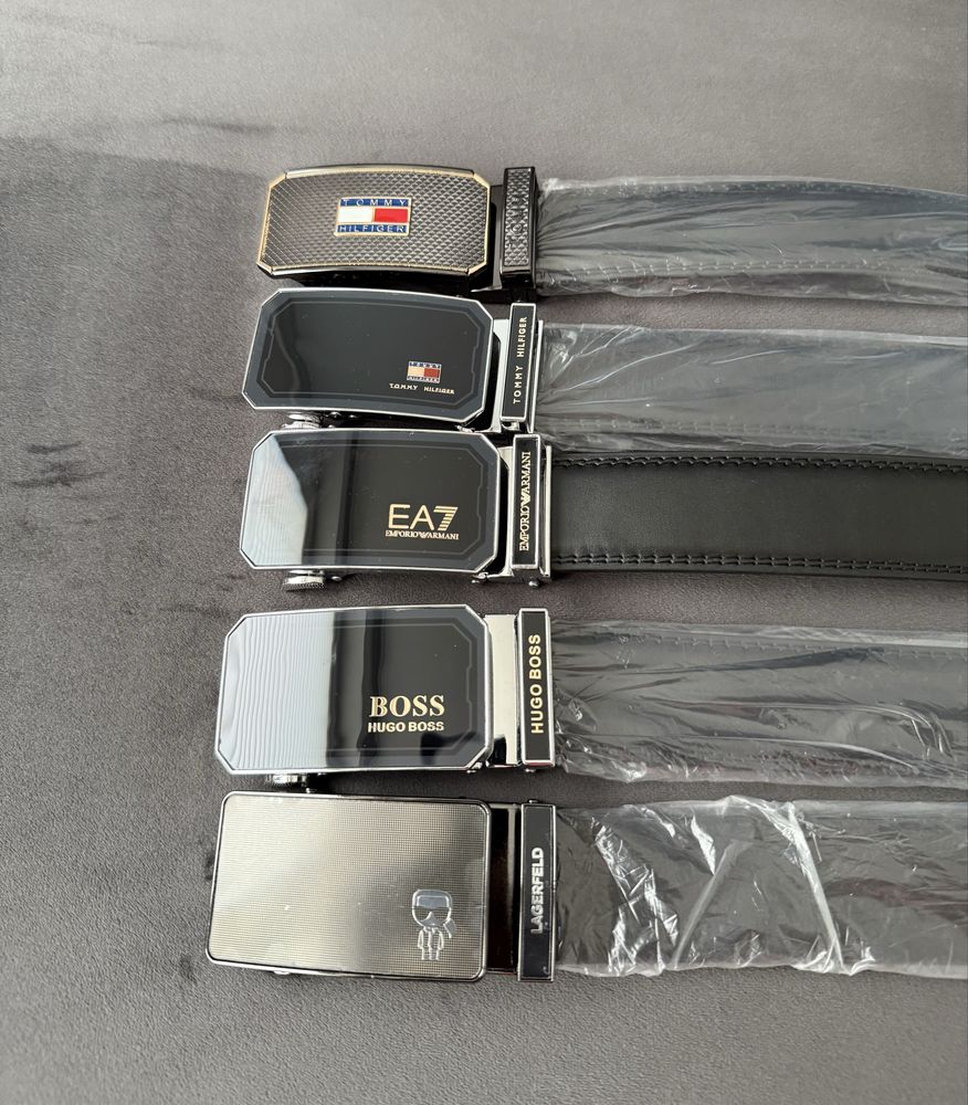 Pasek z logo znanych marek (Hugo Boss, Hilfiger, Lagerfeld i inne)