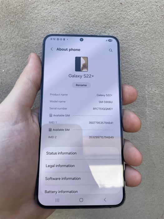 Samsung S22 Plus 8/256gb Snapdragon Neverlock в хорошому стані