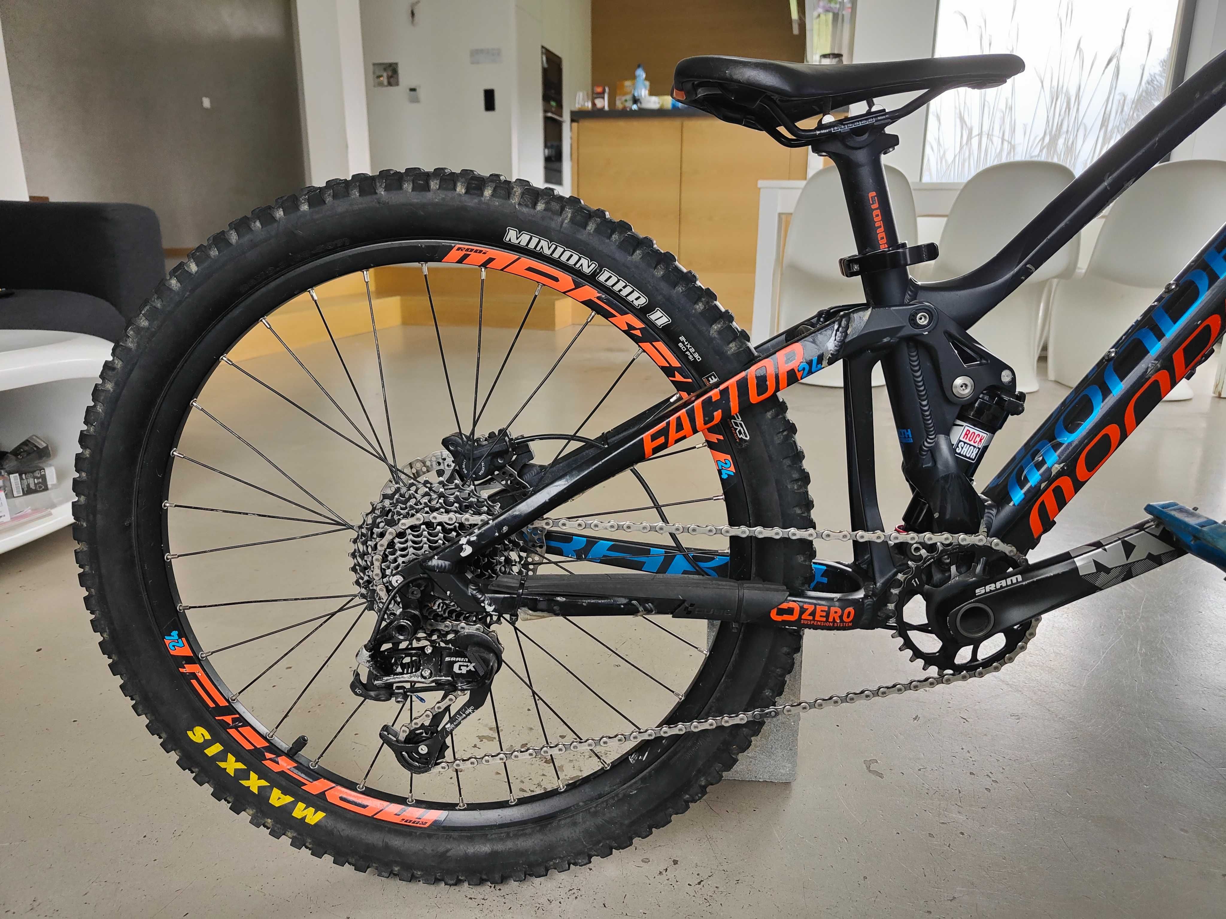 Mondraker Factor 24", full, z 2017 roku, dla dziecka