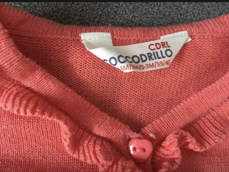 Sweterek bolerko coccodrillo 0-3mce