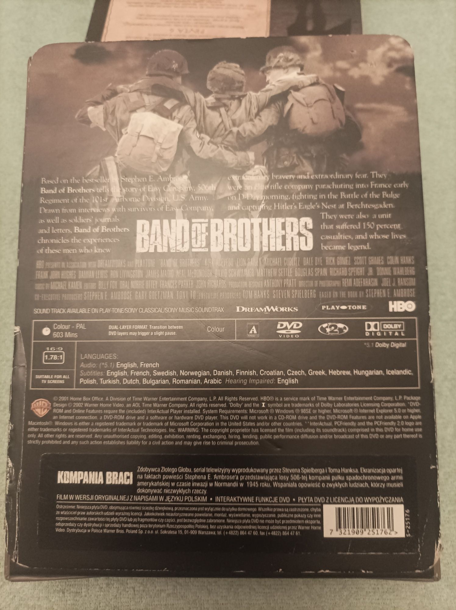Mini serial na DVD Band of Brothers