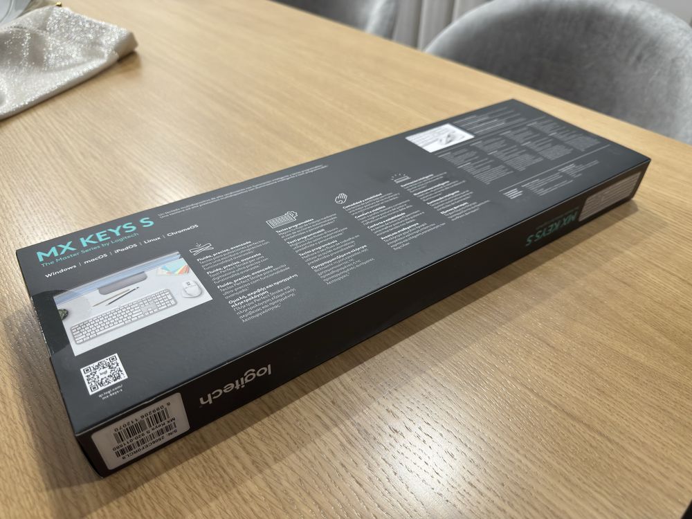 Teclado Logitech MX Keys S Branco Novo Selado